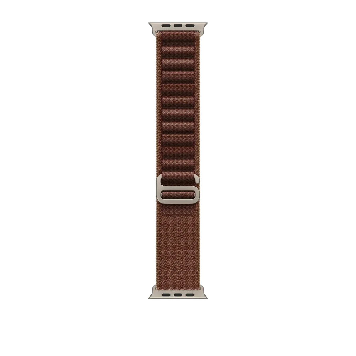 49mm Alpine Loop - Natural Titanium Finish Burgundy