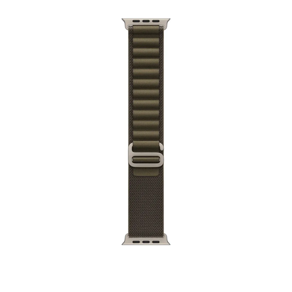 49mm Alpine Loop - Natural Titanium Finish Dark Olive
