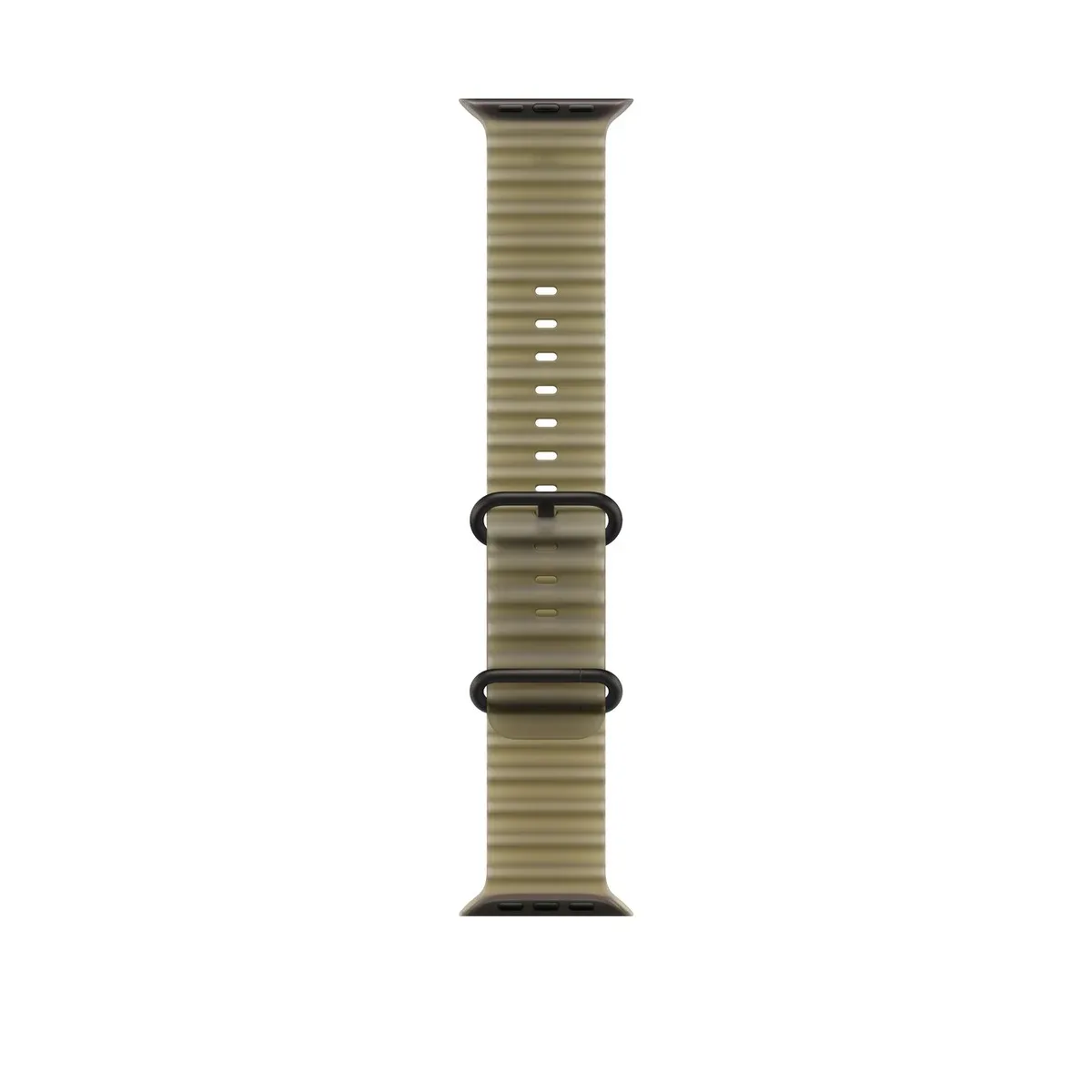 49mm Ocean Band - Black Titanium Finish Translucent Kelp