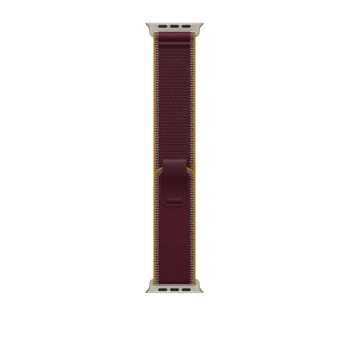 49mm Trail Loop - Natural Titanium Finish Burgundy