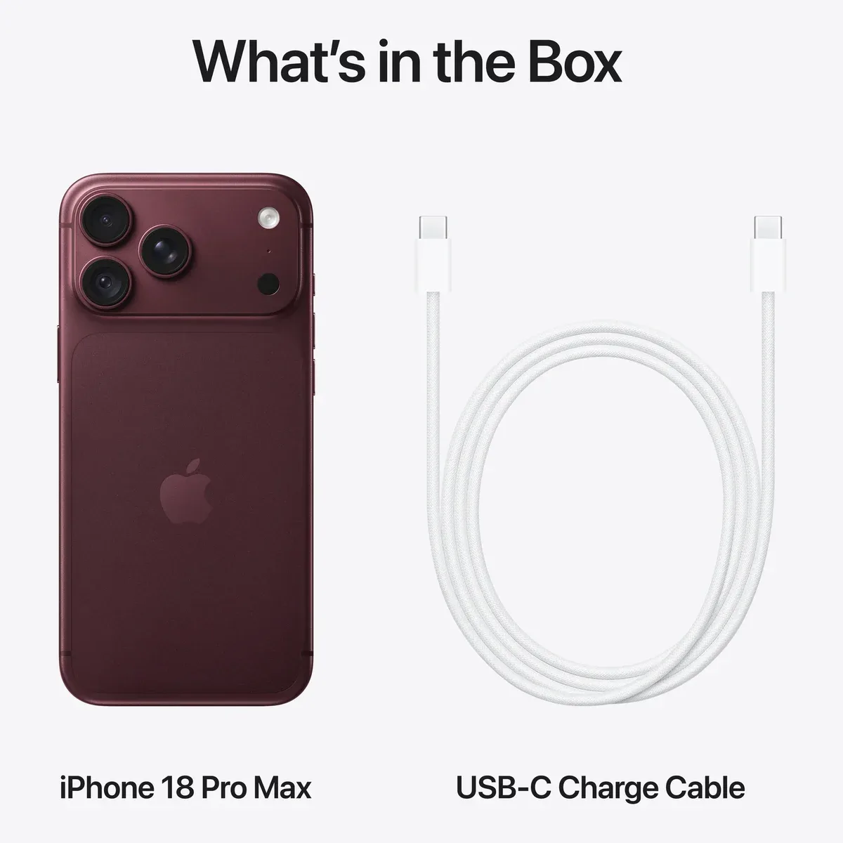Apple iPhone 18 Pro Max in Burgundy