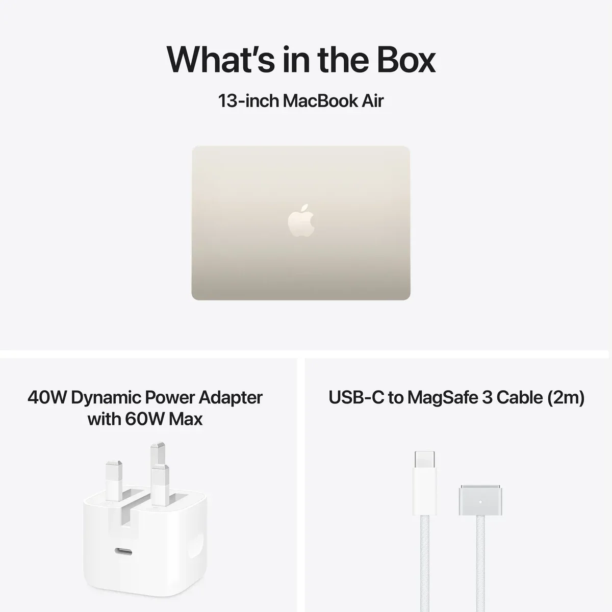 Apple MacBook Air 13-inch in Starlight