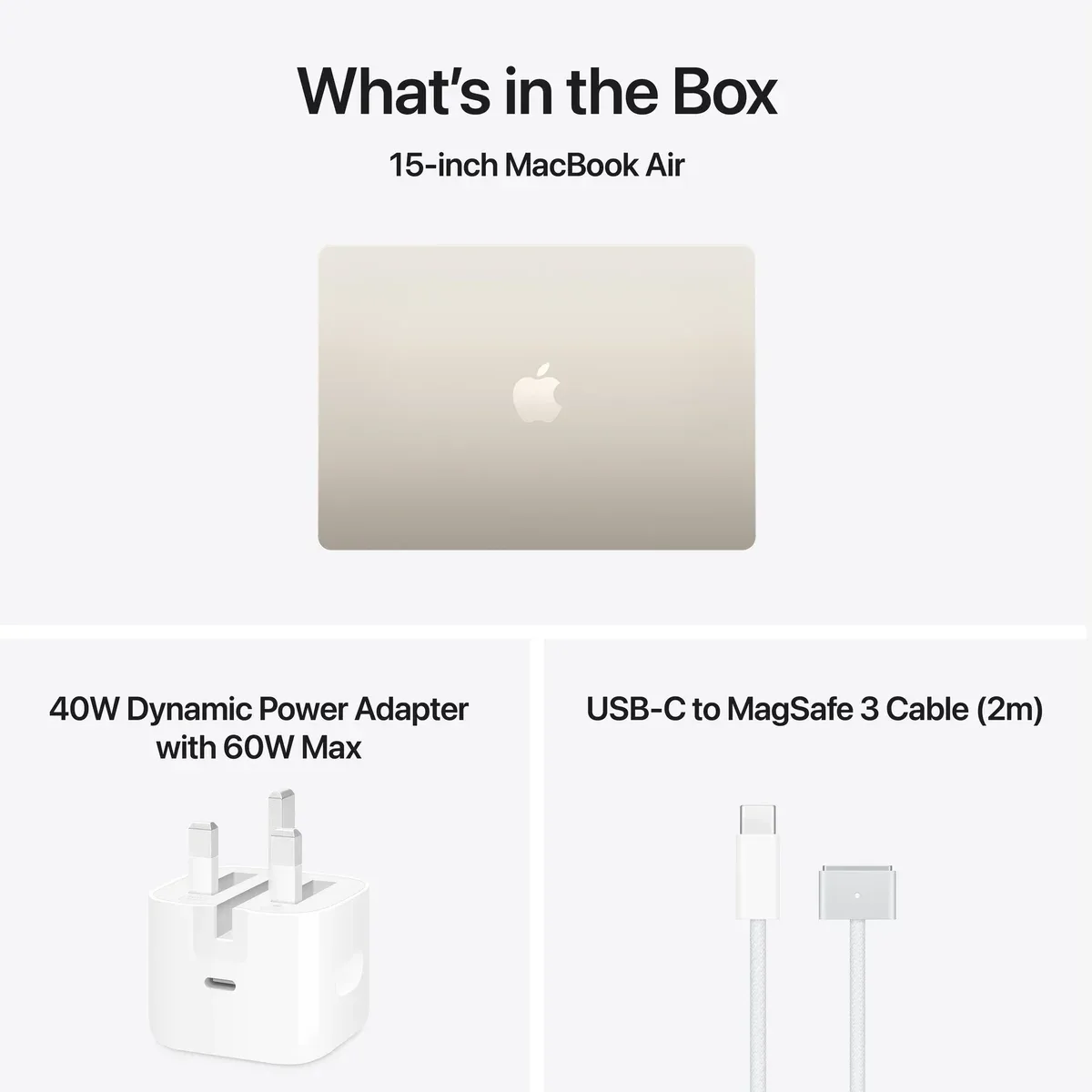 Apple MacBook Air 15-inch in Starlight