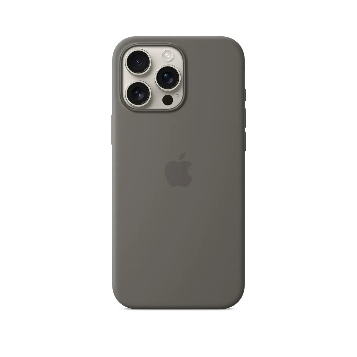 Apple iPhone 16 Pro Max Silicone Case with MagSafe in Stone Gray