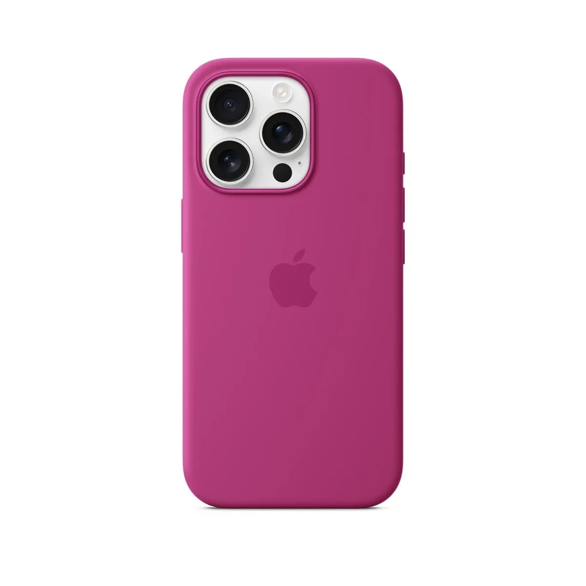 Apple iPhone 16 Pro Silicone Case with MagSafe in Fuchsia