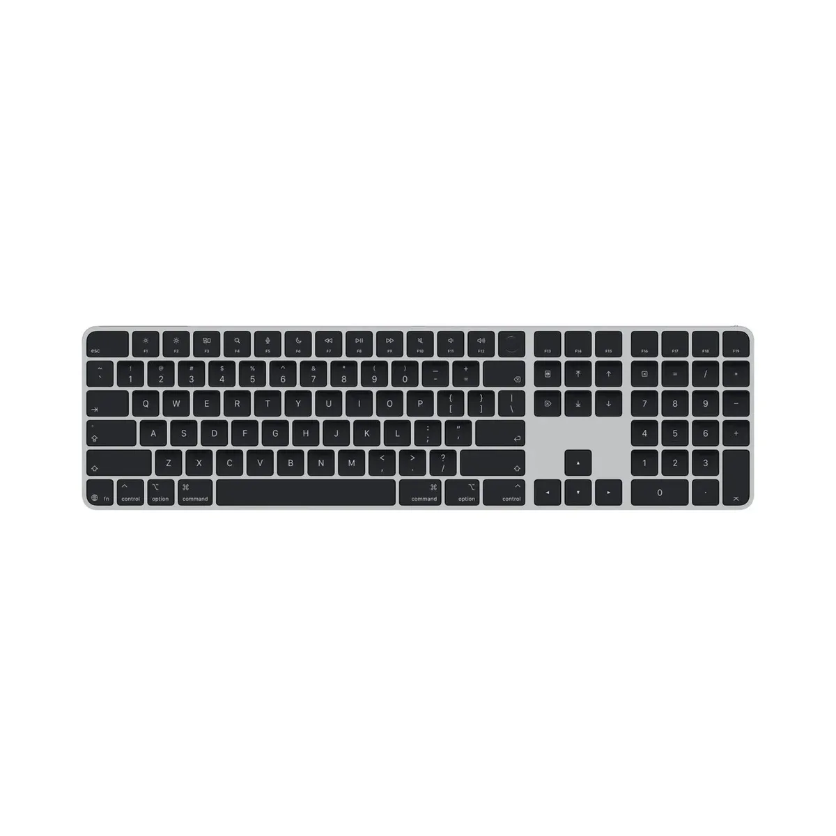 Apple Magic Keyboard with Touch ID and Numeric Keypad for Mac models with Apple silicon (USB–C) - US English in Black Keys